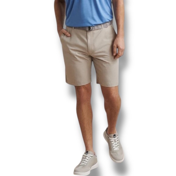 NWT Peter Millar Shackleford Performance Hybrid Short Mens Size 34 Khaki - $108 - Picture 13 of 14